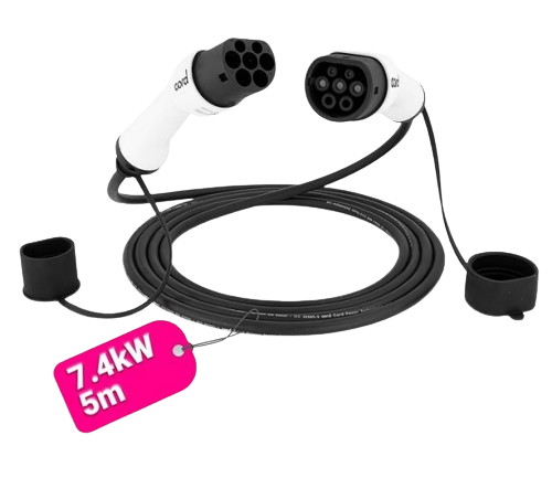 Cord EV 7.4KW Charging Cable 5 Metre 32a Black